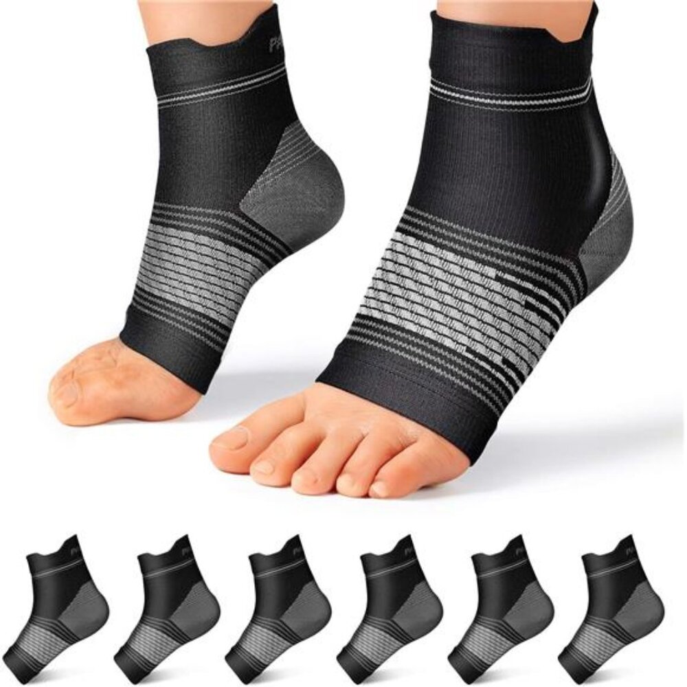 Plantar Fasciitis Sock 6 Pairs for Men and Women, Compression Foot Sleeves